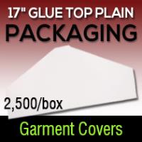 17" Glue top plain garment cover 
